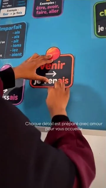 تجهيز فضاء تعلم اللغة الفرنسية في Jannati School